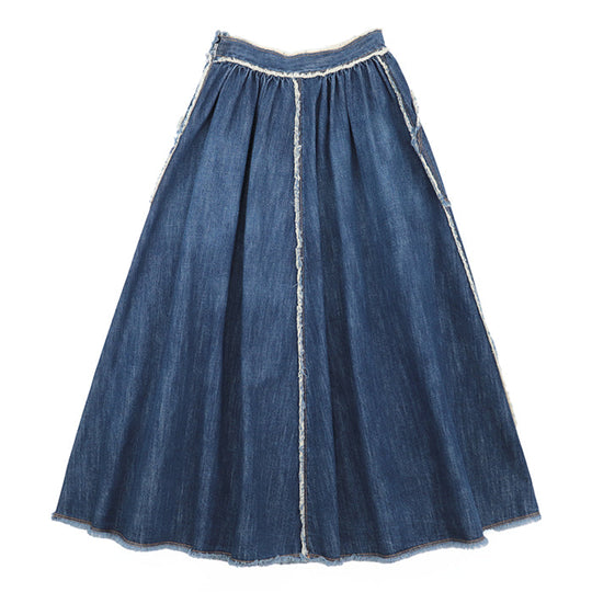 Christian Dior skirt cotton 100% Indigo Women 36 Used Authentic