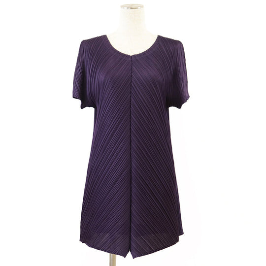 PLEATS PLEASE Tunic [Outer material] 100% polyester purple PP13-JT656 Women 3 Used Authentic