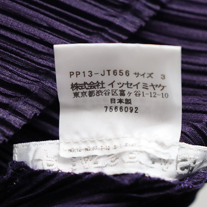 PLEATS PLEASE Tunic [Outer material] 100% polyester purple PP13-JT656 Women 3 Used Authentic