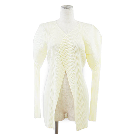 PLEATS PLEASE cardigan polyester Lemon yellow PP05-JO001 3