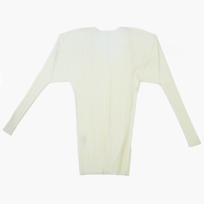 PLEATS PLEASE cardigan polyester Lemon yellow PP05-JO001 3