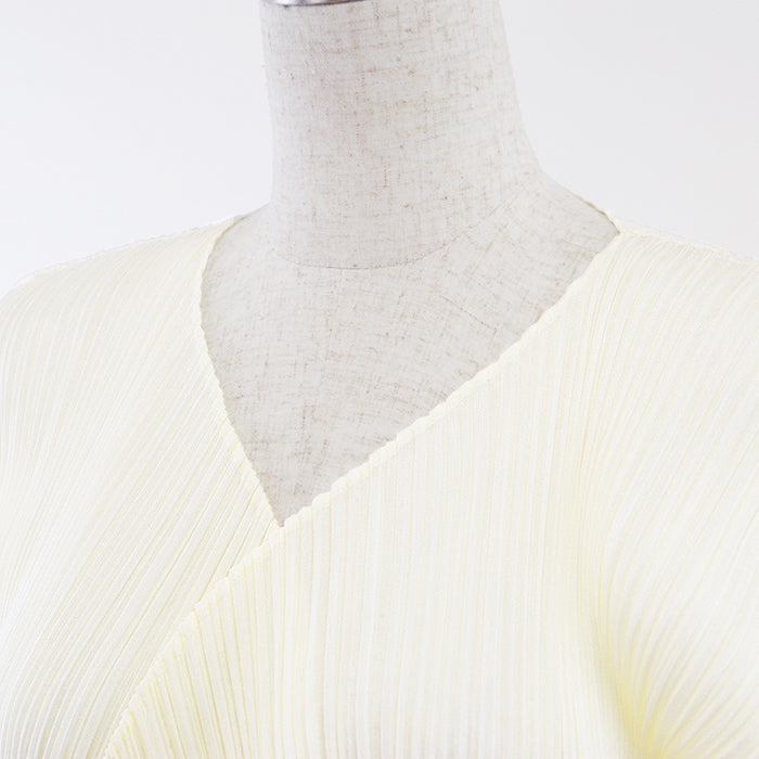 PLEATS PLEASE cardigan polyester Lemon yellow PP05-JO001 3
