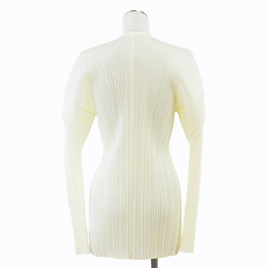 PLEATS PLEASE cardigan polyester Lemon yellow PP05-JO001 3