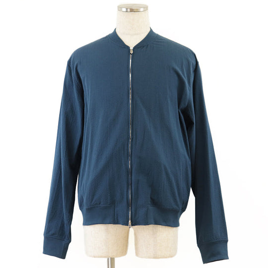HERMES Blouson [Outer fabric] 100% cotton [Other fabric] 95% cotton, 5% polyurethane Blue type mens Used Authentic