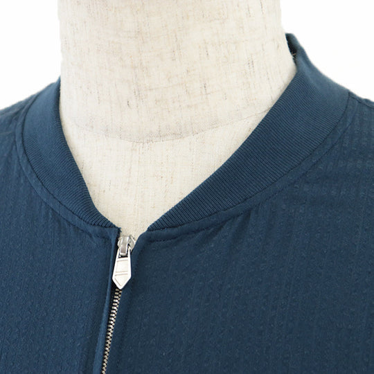 HERMES Blouson [Outer fabric] 100% cotton [Other fabric] 95% cotton, 5% polyurethane Blue type mens Used Authentic