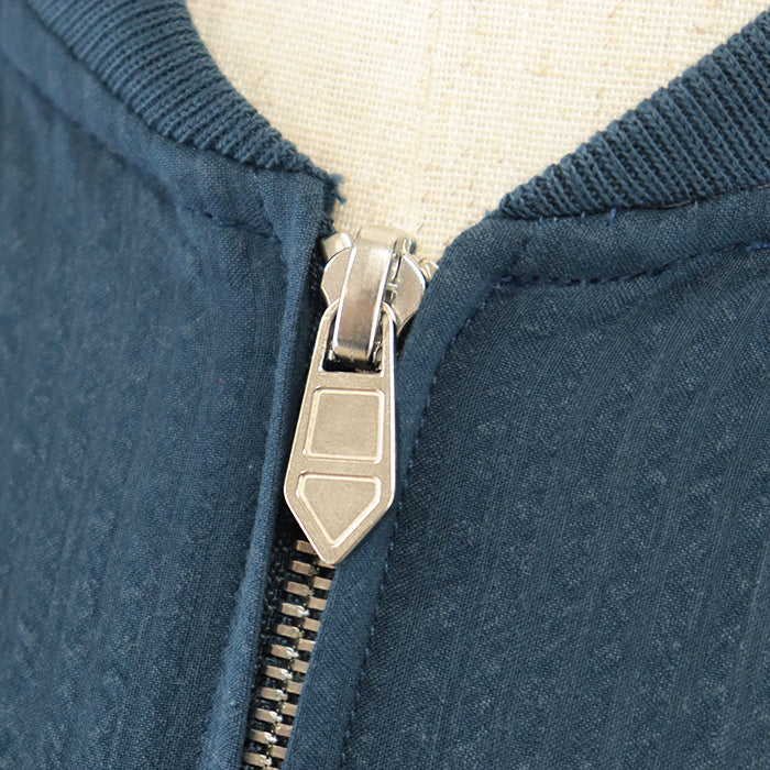 HERMES Blouson [Outer fabric] 100% cotton [Other fabric] 95% cotton, 5% polyurethane Blue type mens Used Authentic