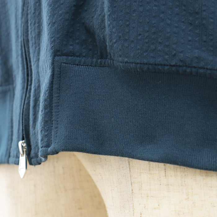 HERMES Blouson [Outer fabric] 100% cotton [Other fabric] 95% cotton, 5% polyurethane Blue type mens Used Authentic