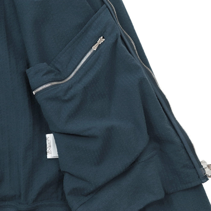HERMES Blouson [Outer fabric] 100% cotton [Other fabric] 95% cotton, 5% polyurethane Blue type mens Used Authentic