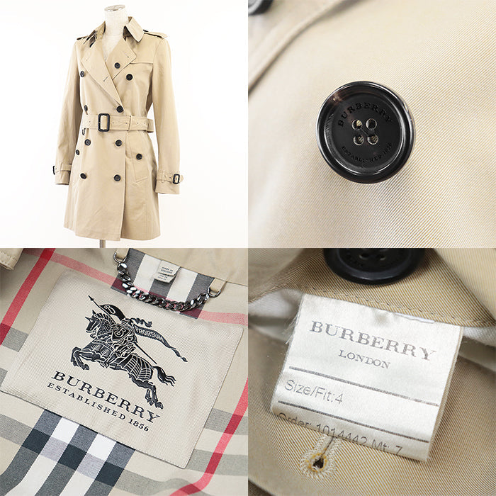 BURBERRY coat [Outer material] 100% cotton [Lining] 100% cotton beige 3885710 Women Used Authentic