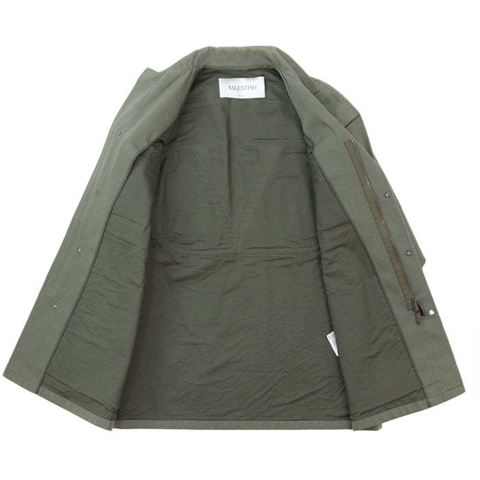 Valentino Blouson [Outer material] 100% cotton [Lining] 100% cotton [Filling] 70% rayon, 30% polyester olive 40
