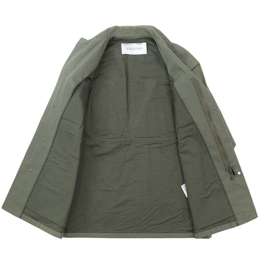 Valentino Blouson [Outer material] 100% cotton [Lining] 100% cotton [Filling] 70% rayon, 30% polyester olive 40
