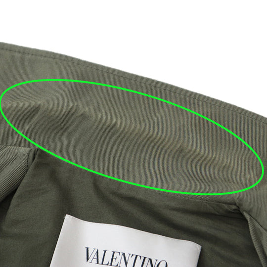 Valentino Blouson [Outer material] 100% cotton [Lining] 100% cotton [Filling] 70% rayon, 30% polyester olive 40