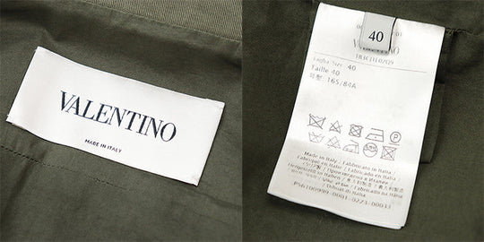 Valentino Blouson [Outer material] 100% cotton [Lining] 100% cotton [Filling] 70% rayon, 30% polyester olive 40