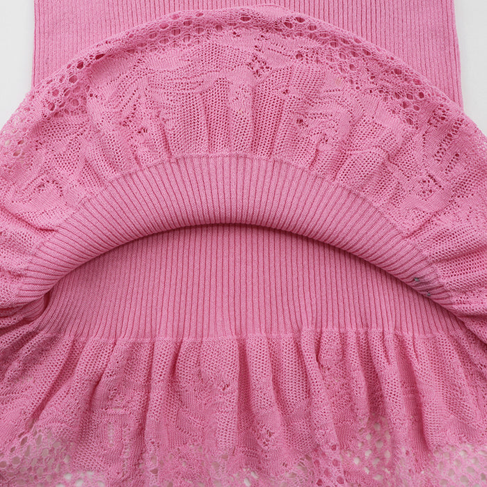 CHANEL knit 80% cotton, 20% nylon pink P28461 Women 38 Used Authentic