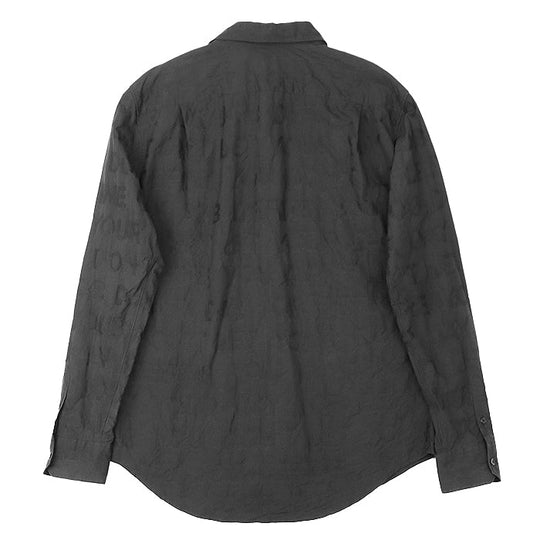 LOUIS VUITTON Long sleeve shirt RM212M ET5 HLS17W cotton black XL