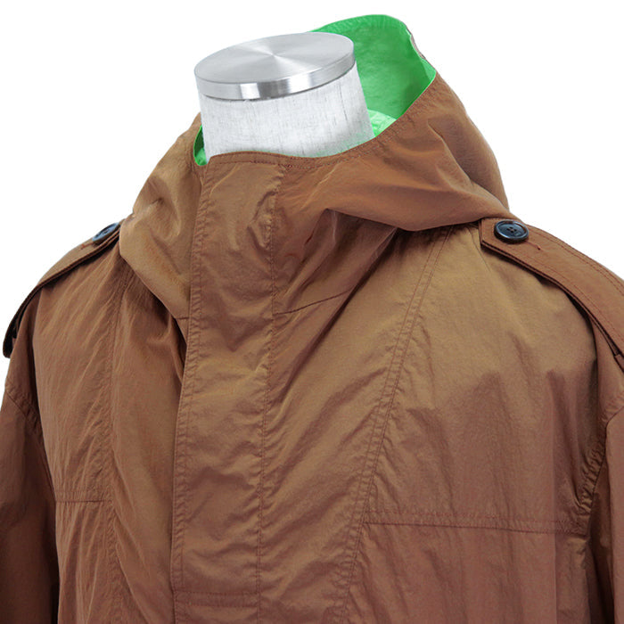 Dior Blouson 100% nylon, embroidery: 50% polyester, 50% rayon; trimming: 100% polyester Brown Neon Green 283C402A5525 mens 52 Used Authentic
