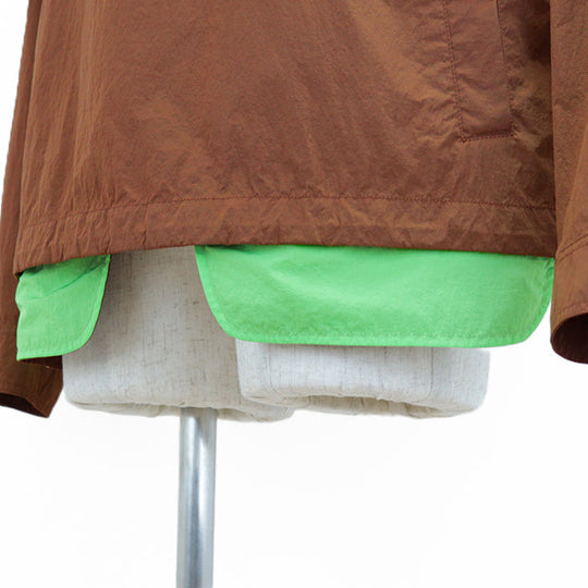 Dior Blouson 100% nylon, embroidery: 50% polyester, 50% rayon; trimming: 100% polyester Brown Neon Green 283C402A5525 mens 52 Used Authentic