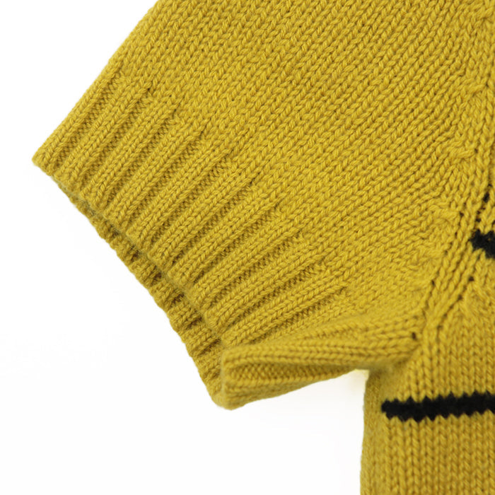 Christian Dior knit Cashmere 100% yellow shirt 344S98AM003 Women 36 Used Authentic