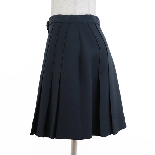 Christian Dior skirt [Outer material] 77% wool, 23% silk [Lining] 100% silk Dark navy 241J27A1166 Women 36 Used Authentic