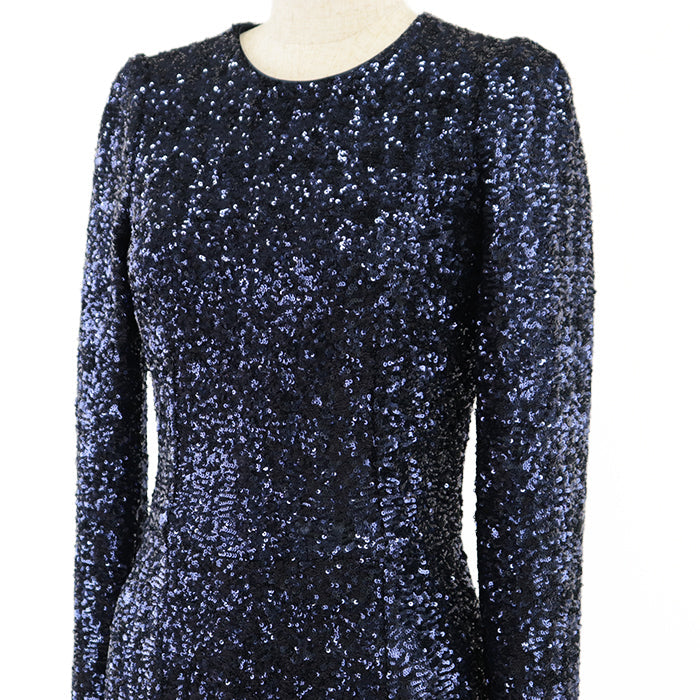 DOLCE&GABBANA one piece silk cotton Navy 38