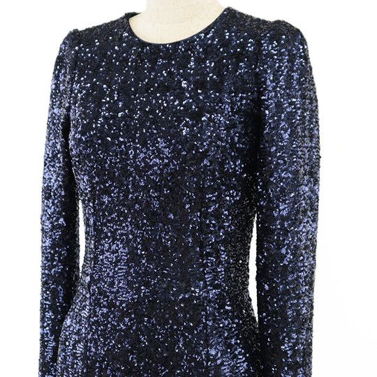 DOLCE&GABBANA one piece silk cotton Navy 38