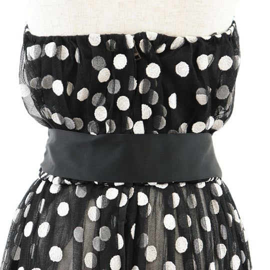 DOLCE&GABBANA one piece [Outer material] 53% polyamide, 33% cotton; Lining: 42% silk, 30% nylon, 24% cotton, 4% elastane Black White 38