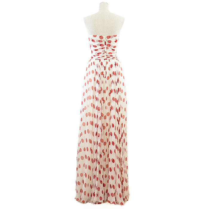 DOLCE&GABBANA one piece silk cotton White red 40