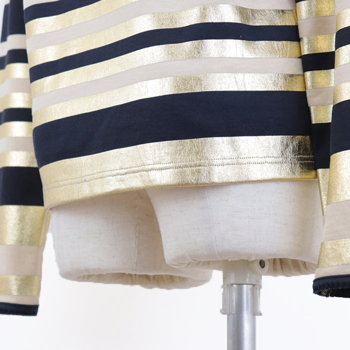 CHANEL Cut [Outer material] 100% cotton Gold Dark Navy Beige Multicolor 18C P57908 Women 36 Used Authentic