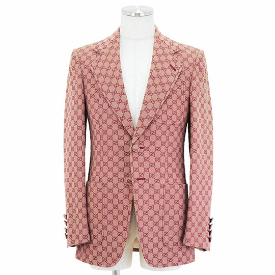 GUCCI Other outerwear [Outer material] 71% cotton, 29% polyester [Lining] 100% rayon, 100% cupra wine-red 563510 ZKU09 mens 46 Used Authentic