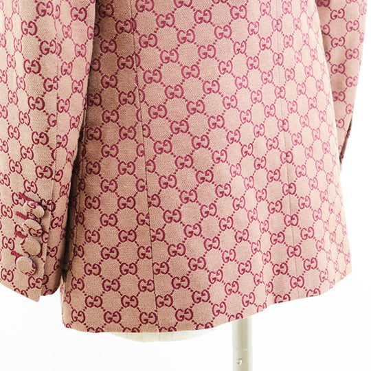 GUCCI Other outerwear [Outer material] 71% cotton, 29% polyester [Lining] 100% rayon, 100% cupra wine-red 563510 ZKU09 mens 46 Used Authentic