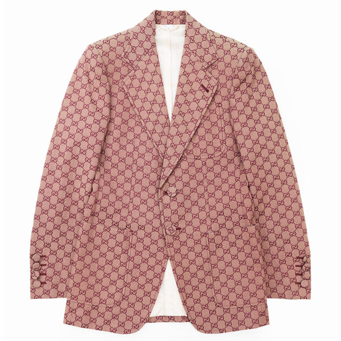 GUCCI Other outerwear [Outer material] 71% cotton, 29% polyester [Lining] 100% rayon, 100% cupra wine-red 563510 ZKU09 mens 46 Used Authentic