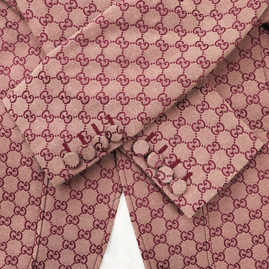 GUCCI Other outerwear [Outer material] 71% cotton, 29% polyester [Lining] 100% rayon, 100% cupra wine-red 563510 ZKU09 mens 46 Used Authentic