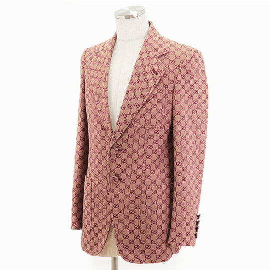 GUCCI Other outerwear [Outer material] 71% cotton, 29% polyester [Lining] 100% rayon, 100% cupra wine-red 563510 ZKU09 mens 46 Used Authentic