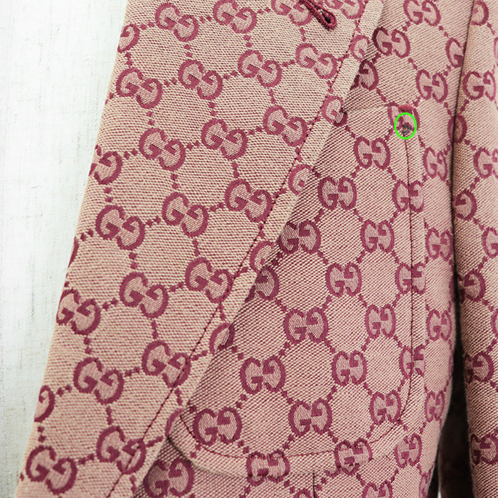 GUCCI Other outerwear [Outer material] 71% cotton, 29% polyester [Lining] 100% rayon, 100% cupra wine-red 563510 ZKU09 mens 46 Used Authentic