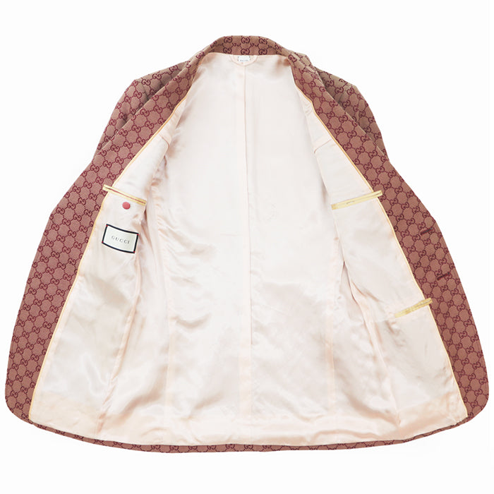 GUCCI Other outerwear [Outer material] 71% cotton, 29% polyester [Lining] 100% rayon, 100% cupra wine-red 563510 ZKU09 mens 46 Used Authentic