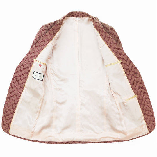 GUCCI Other outerwear [Outer material] 71% cotton, 29% polyester [Lining] 100% rayon, 100% cupra wine-red 563510 ZKU09 mens 46 Used Authentic