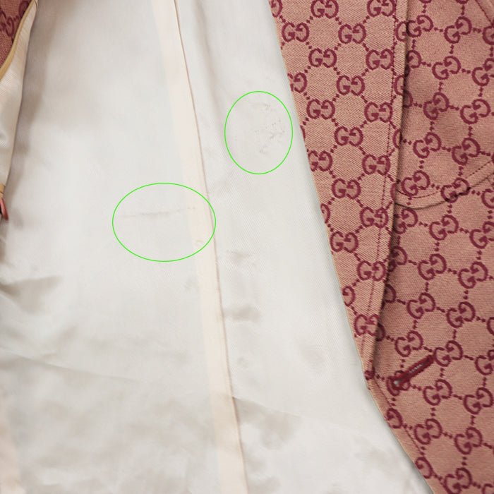 GUCCI Other outerwear [Outer material] 71% cotton, 29% polyester [Lining] 100% rayon, 100% cupra wine-red 563510 ZKU09 mens 46 Used Authentic