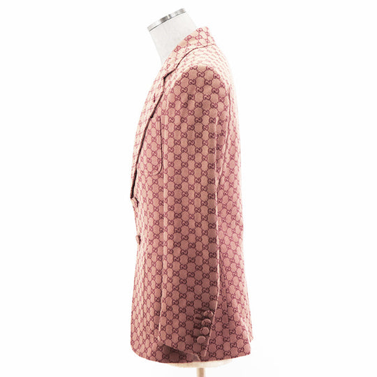 GUCCI Other outerwear [Outer material] 71% cotton, 29% polyester [Lining] 100% rayon, 100% cupra wine-red 563510 ZKU09 mens 46 Used Authentic