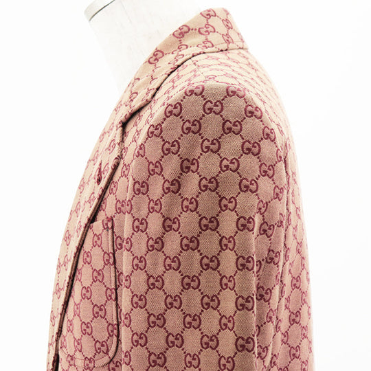 GUCCI Other outerwear [Outer material] 71% cotton, 29% polyester [Lining] 100% rayon, 100% cupra wine-red 563510 ZKU09 mens 46 Used Authentic