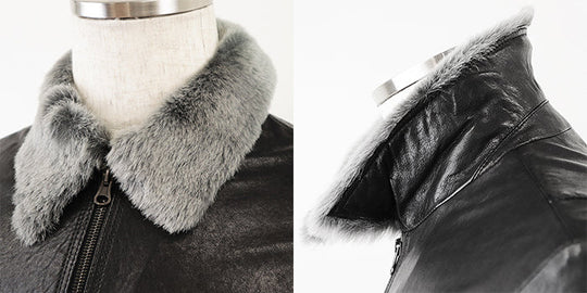 DOLCE&GABBANA Blouson [Outer material] 100% lamb leather [Lining] 70% wool, 20% viscose black mens 46 Used Authentic