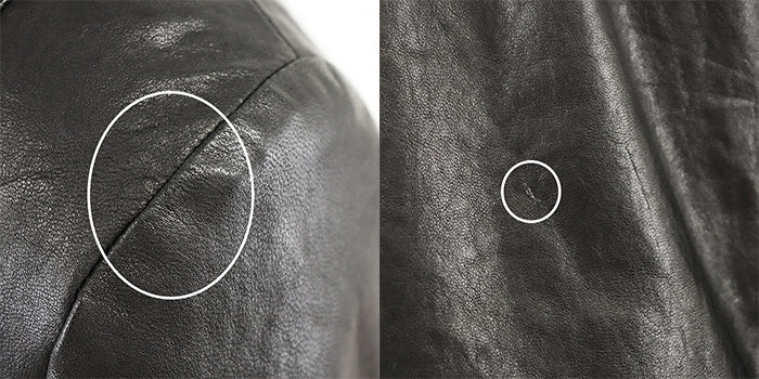 DOLCE&GABBANA Blouson [Outer material] 100% lamb leather [Lining] 70% wool, 20% viscose black mens 46 Used Authentic