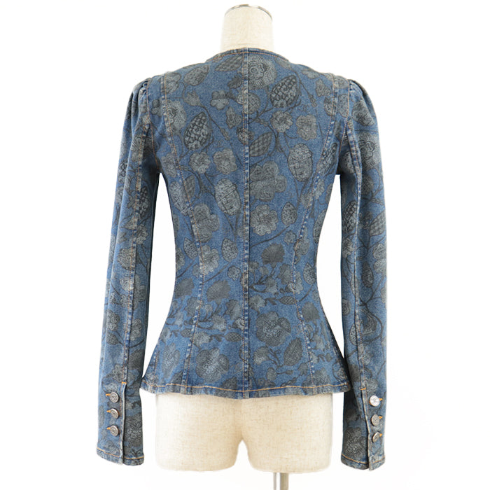 CHANEL Other outerwear 65% polyester, 35% cotton [Outer fabric] 94% cotton, 4% elastomer Light indigo Women 36 Used Authentic