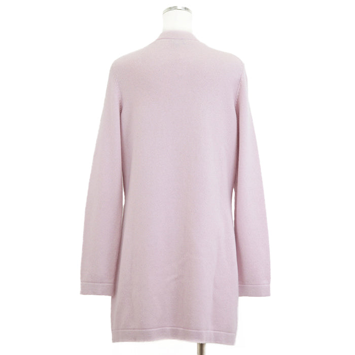 CHANEL cardigan Cashmere 100% Light pink P73485 Virginie Viard period Women 40 Used Authentic