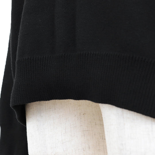 VERSACE sweater [Outer material] 100% cotton Black White mens 54 Used Authentic