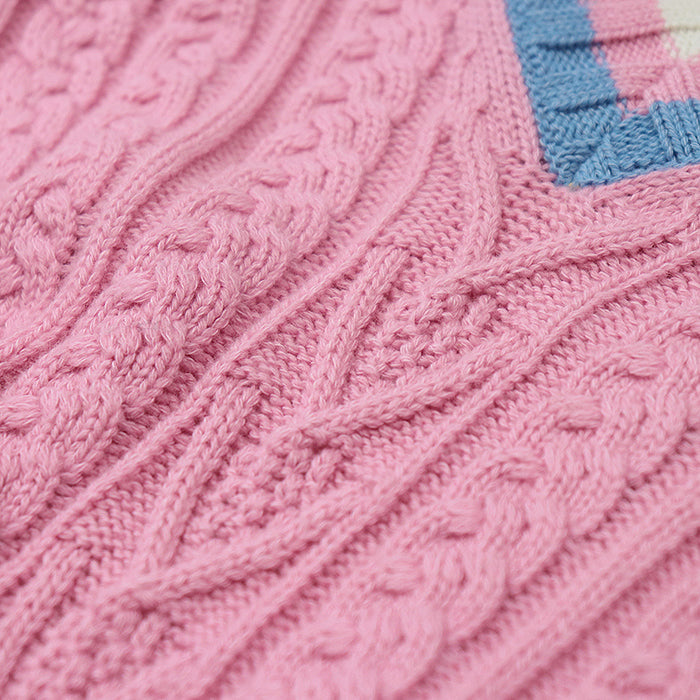 CHANEL sweater 63% cashmere, 36% cotton pink P74550 Virginie Viard period Women 36 Used Authentic