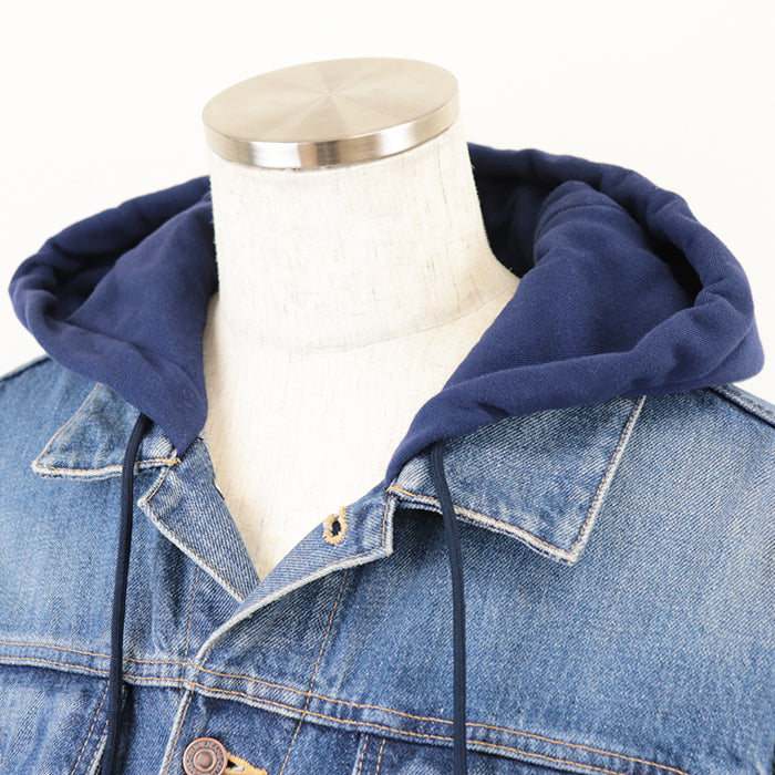 CELINE Blouson [Outer material] 100% cotton Indigo navy 2Q550930F mens L Used Authentic