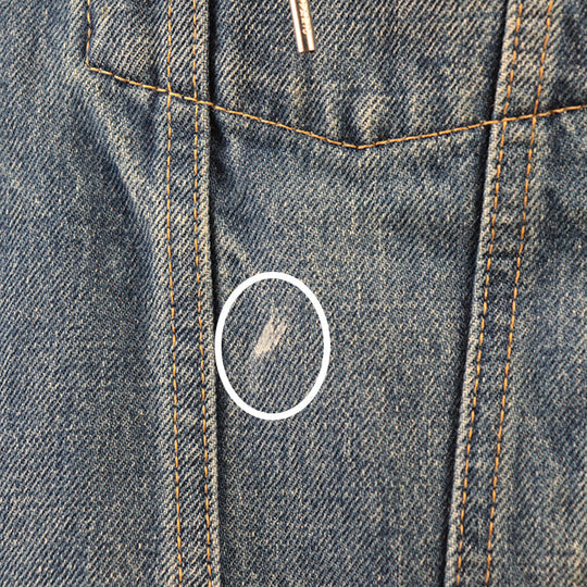 CELINE Blouson [Outer material] 100% cotton Indigo navy 2Q550930F mens L Used Authentic