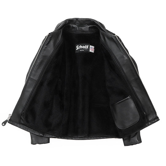 schott Riders jacket Liner vest: 72% acrylic, 28% polypropylene [Outer material] 100% cowhide leather [Lining] 100% polyester black #643 34