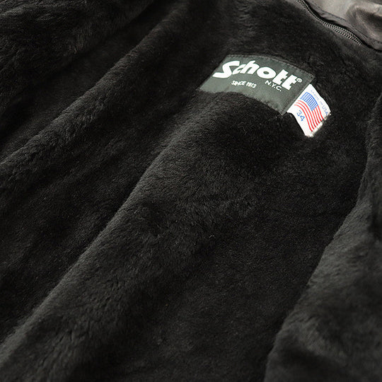 schott Riders jacket Liner vest: 72% acrylic, 28% polypropylene [Outer material] 100% cowhide leather [Lining] 100% polyester black #643 34