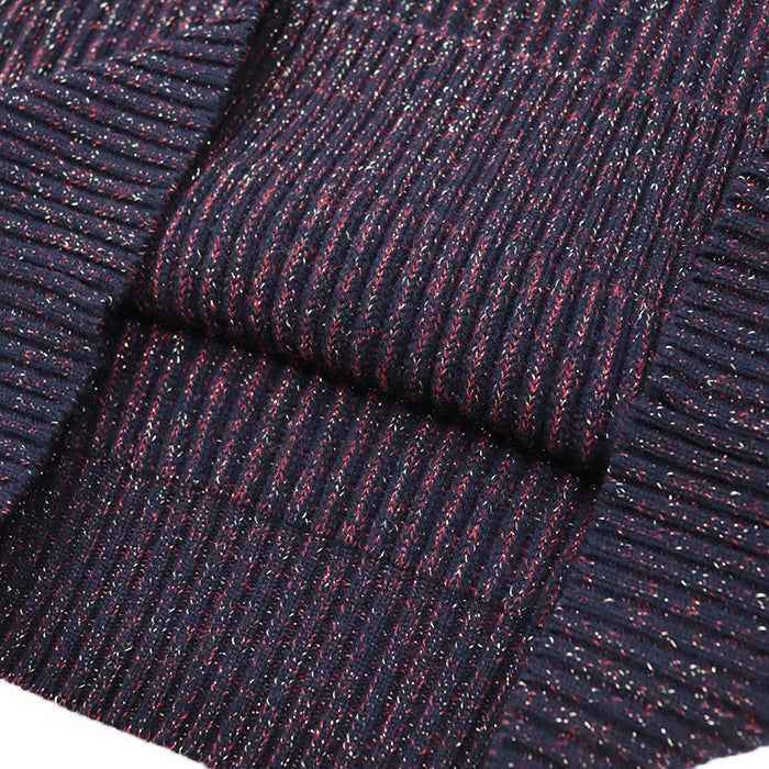 CHANEL one piece 80% cashmere, 11% wool navy wine red P41770 Karl Lagerfeld period Women 40 Used Authentic